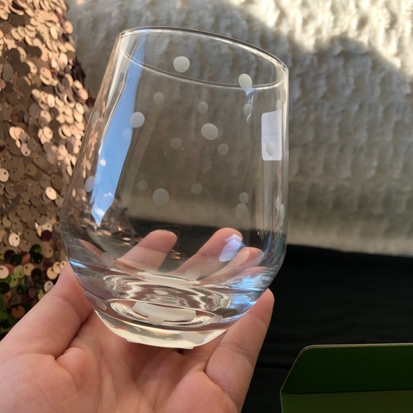 kate spade Dining New In Box Kate Spade Dot Wine Glasses Poshmark